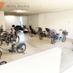 大事な自転車を雨風から守ってくれる屋内駐輪場 大事な自転車を雨風から守ってくれる屋内駐輪場