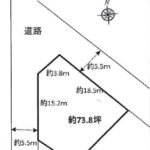 土地価格3220万円、土地面積244.11m2(間取)